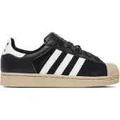 Adidas Originals Låg sneaker 'Superstar II' svart / vit