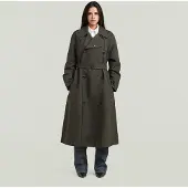 G-Star Long Trenchcoat - Grey - Women