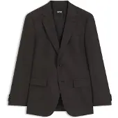 BOSS Slim-fit blazer in micro-patterned stretch wool