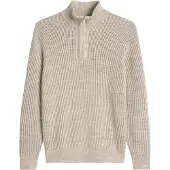 Marc O'Polo Marc O'Poo Puover Haf Zip ight Grå Beige Storek