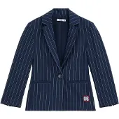 We fashion Blazer marinblå / bordeaux / vit