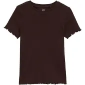 We fashion T-shirt mörkbrun