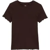 We fashion T-shirt mörkbrun