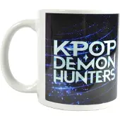 K POP Demon Hunters Mugg med logotyp (Vit/blå)