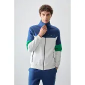 Tommy Life Herrarnas färgblockerade zip-tröja och byxset