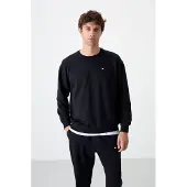 Tommy Life Herrstorlek Oversized Sweatshirt och Byxset