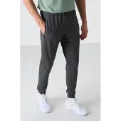 Tommy Life Herrens enfärgade joggerbyxor