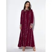 MSN Collection Leopardmönstrad Maxikjolklänning