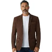 Infinity Leather Herrjacka i italiensk brun mocka i läderkavaj – Trabzon