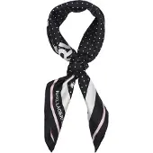 Karl Lagerfeld Scarf 'Ikon Choup' pastellrosa / svart / vit