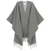 GUESS för kvinnor. AW5660POL03 Poncho Grå melerad (OSFA), Casual, Polyester