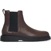 Calvin Klein Leather Lug Chelsea Boots