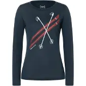 Super.natural Kryssede Ski T-shirt Med Lång ärm