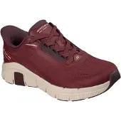 SKECHERS Relaxed Fit Flex Zayder Textil Herr Burgundy Mesh/Syntetiska Träningsskor
