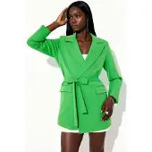 MSN Collection Kort bälteblazer med sjalkrag