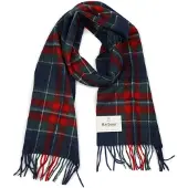 Barbour Halsduk Tartan Wool Cashmere Marinblå Blå Mörkblå