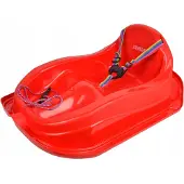 Marmat röd snow bobsleigh/glidbräda för barn