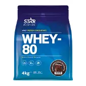 Star Nutrition Whey-80, 4 kg, Double Rich Chocolate
