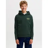 Jack & jones Junior Sweatshirt 'JJEBrandes' gul / mörkgrön