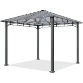 TOOLPORT Hardtop paviljong 3x3m, utan gardiner
