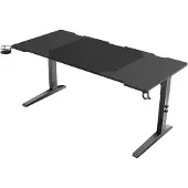 Genesis Holm Modular NDS-200 - Skrivbord - rektangulär med konturerade hörn - antracit, svart - svart, antracit bas
