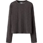 Name it Tröja - Mesh - NkfLikka - Chocolate Brown - - 11-12 år (146-152) - Tröja