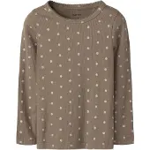Name it T-shirt 'NMFLONA' grå / taupe