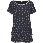 s.Oliver Kort pyjamas ecru / mörkblå / brun / vit