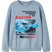 Name it Sweatshirt 'NKMVOTO' azur / himmelsblå / röd / svart
