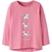 Name it T-shirt 'NMFVIX' ljusblå / rosa / ljusrosa / vit
