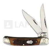 Rough Ryder Copperhead Amber Jigged Bone