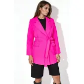 MSN Collection Kort bälte med sjalkrage-blazer