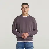 G-Star Logo Sweater - Purple - Men