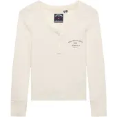 Superdry Athletic Button Down T-shirt Med Lång ärm