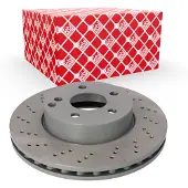 FEBI BILSTEIN Bromsskiva 30552 fram, ventilerad, perforerad, 1 Stycke