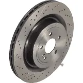 Brembo Bromsskiva 09B87911 bak, ventilerad, slits, höggradigt förkolnad, 1 Stycke