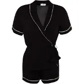 Trendyol Kort pyjamas svart