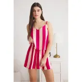 Trendyol Kort pyjamas rosa / mörkrosa