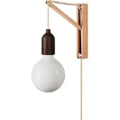 Creative Cables Wooden W/plug Vägglampa