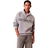 Calvin Klein Jeans Spacer Relaxed Fit Sweatshirt Med Dragkedja