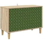 vidaXL TV-skåp GELEEN 69 x 33 x 50 cm Sonoma-ek Konstruerat trä