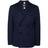 BOSS Herrblazer med dubbelknäppning (Mörkblå)