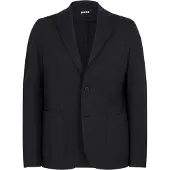 BOSS Slim-fit-kavaj i seersucker för herrar (Svart)