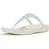 FitFlop Solay Mixed-Crystal Textil Kvinnors Kräm Sandaler