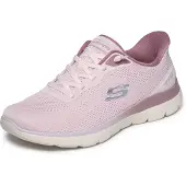 SKECHERS Summits Sweet Skies Dam Mauve Nät/Skarlet Trim Sneakers