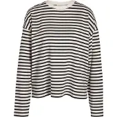 Noisy May T-shirt 'NMMOCCA' svart / vit