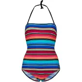 Zoggs Dam Mexicali Randig Strapless One-Piece Baddräkt (Flerfärgad)