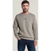 G-Star Centre Chest Logo Sweater - Beige - Men