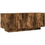 vidaXL Tv-bänk rökfärgad ek 100x35x40 cm konstruerat trä