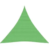 vidaXL Solsegel 160 g/m² ljusgrön 4,5x4,5x4,5 m HDPE
